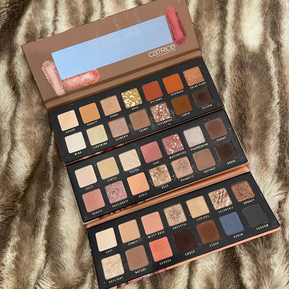 Catrice Pro Slim Eyeshadow Palettes Next-Gen Nudes Peach Origin Neon Earth